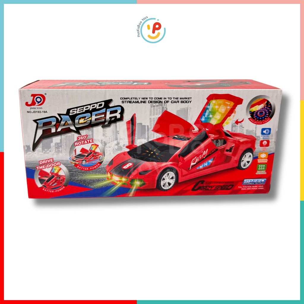Đồ chơi xe đua Seppo Racer xoay 360 độ dùng pin có nhạc đèn 193-19