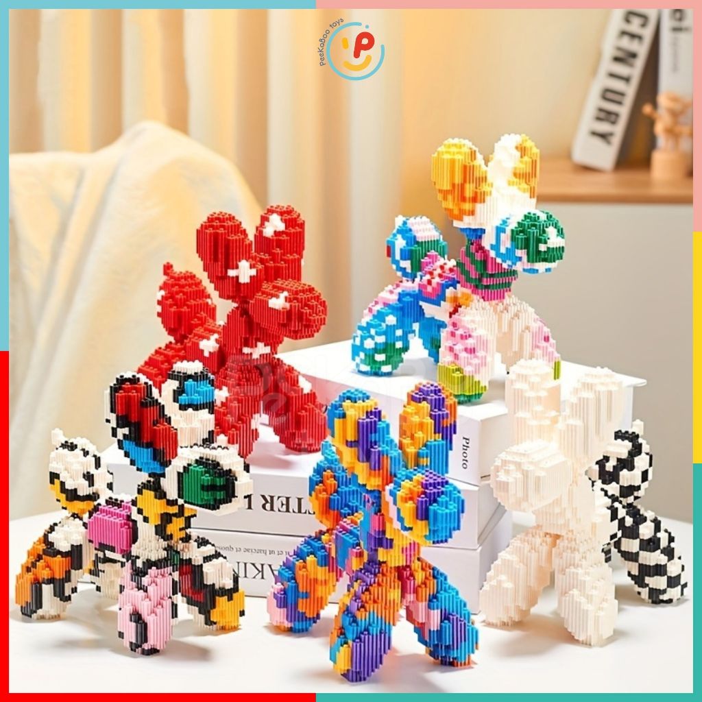Đồ chơi xếp hình 3D hình chú chó nhiều màu 68552