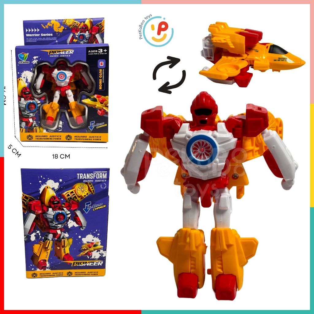 Hộp robot biến hình các loại xe Pioneer Guard Justice 788-75 peekabootoys
