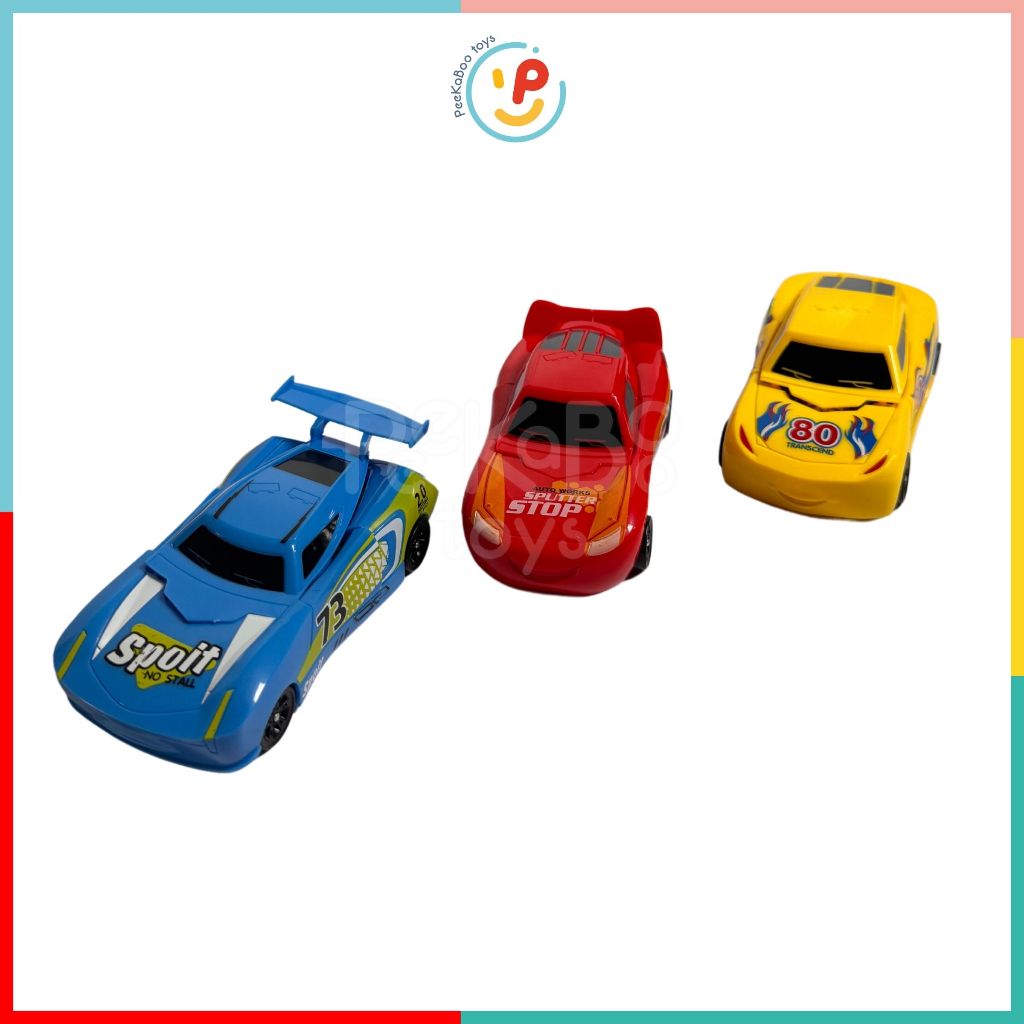 Đồ Chơi 3 Robot Biến Hình Thành Xe McQueen 339-36 PeeKaPaw Toys