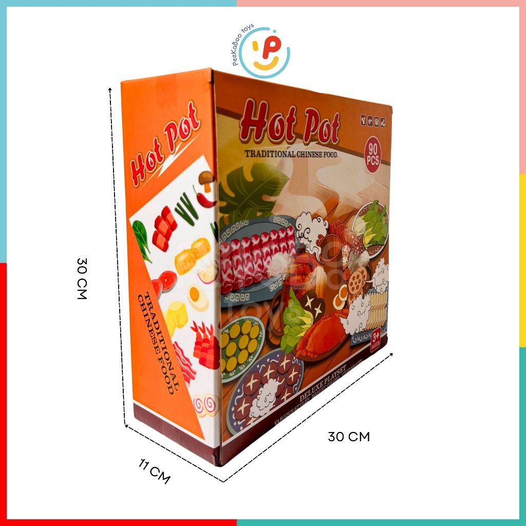 Bộ đồ chơi nấu ăn nồi lẩu buffet 90 chi tiết cho bé mô phỏng nhà hàng 20C2 PeeKaPaw Toys