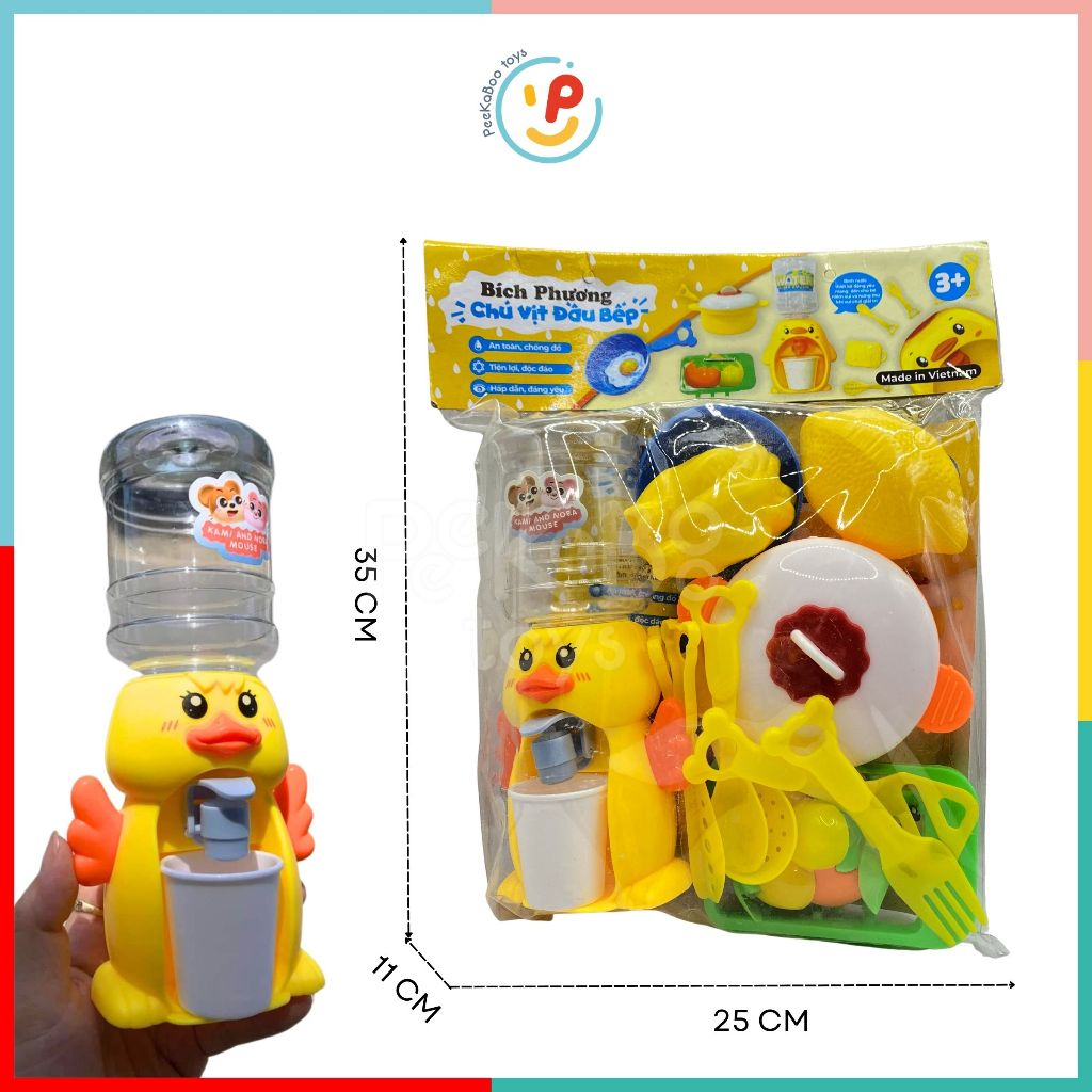 Đồ chơi nhà bếp Chú Vịt đầu bếp thương hiệu Bích Phương Peekapaw Toys