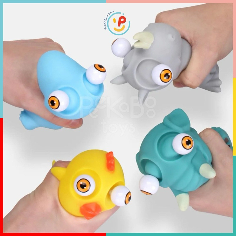 Đồ chơi thú nhựa dẻo bóp Mochi bouncy cao su silicon Sở Thú nhiều động vật