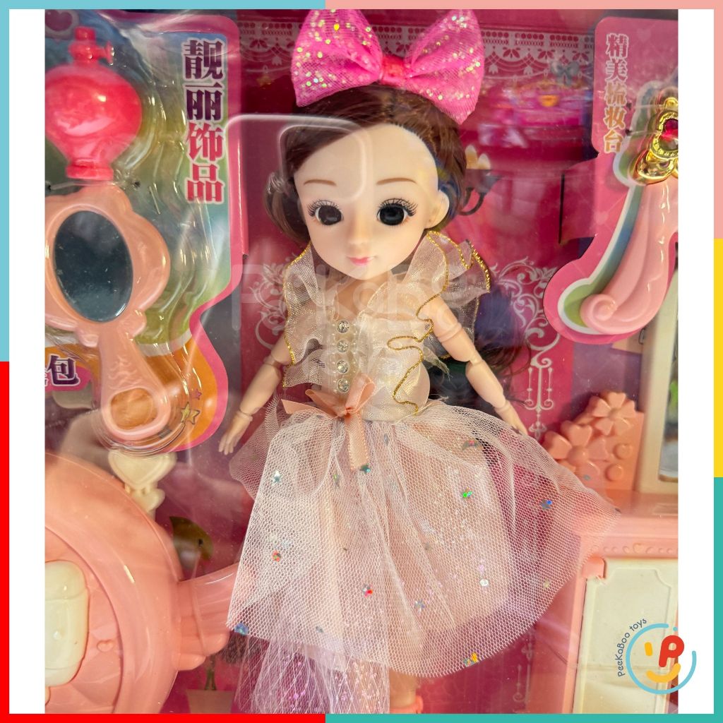 Hộp búp bê và phụ kiện dễ thương 65cm cho bé gái 998-21