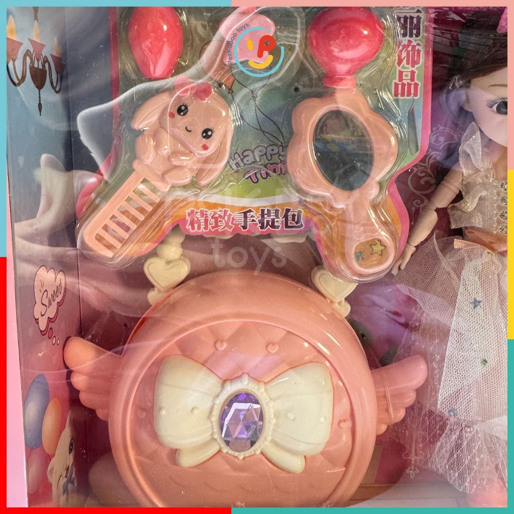 Hộp búp bê và phụ kiện dễ thương 65cm cho bé gái 998-21