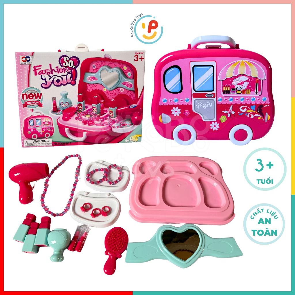 Đồ chơi Vali Trang Điểm Làm Đẹp Make Up cho bé gái 008-917