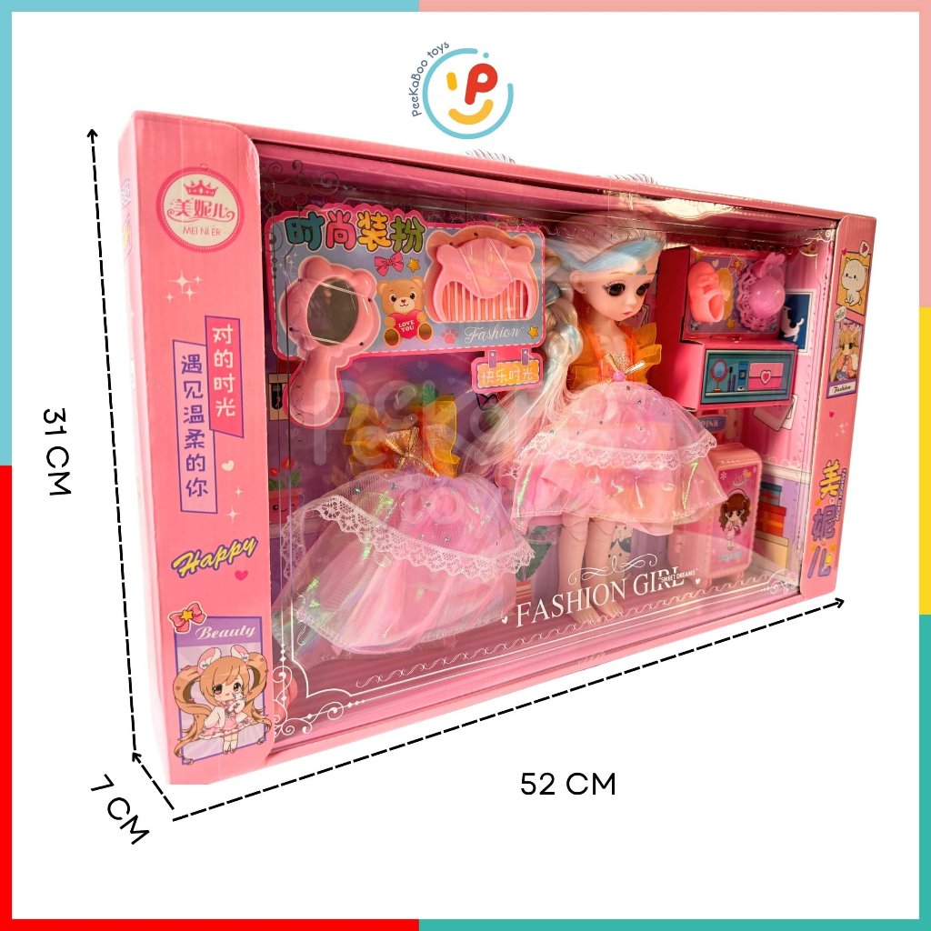 Búp bê và phụ kiện dễ thương hộp lớn 52cm A9 peekabootoys