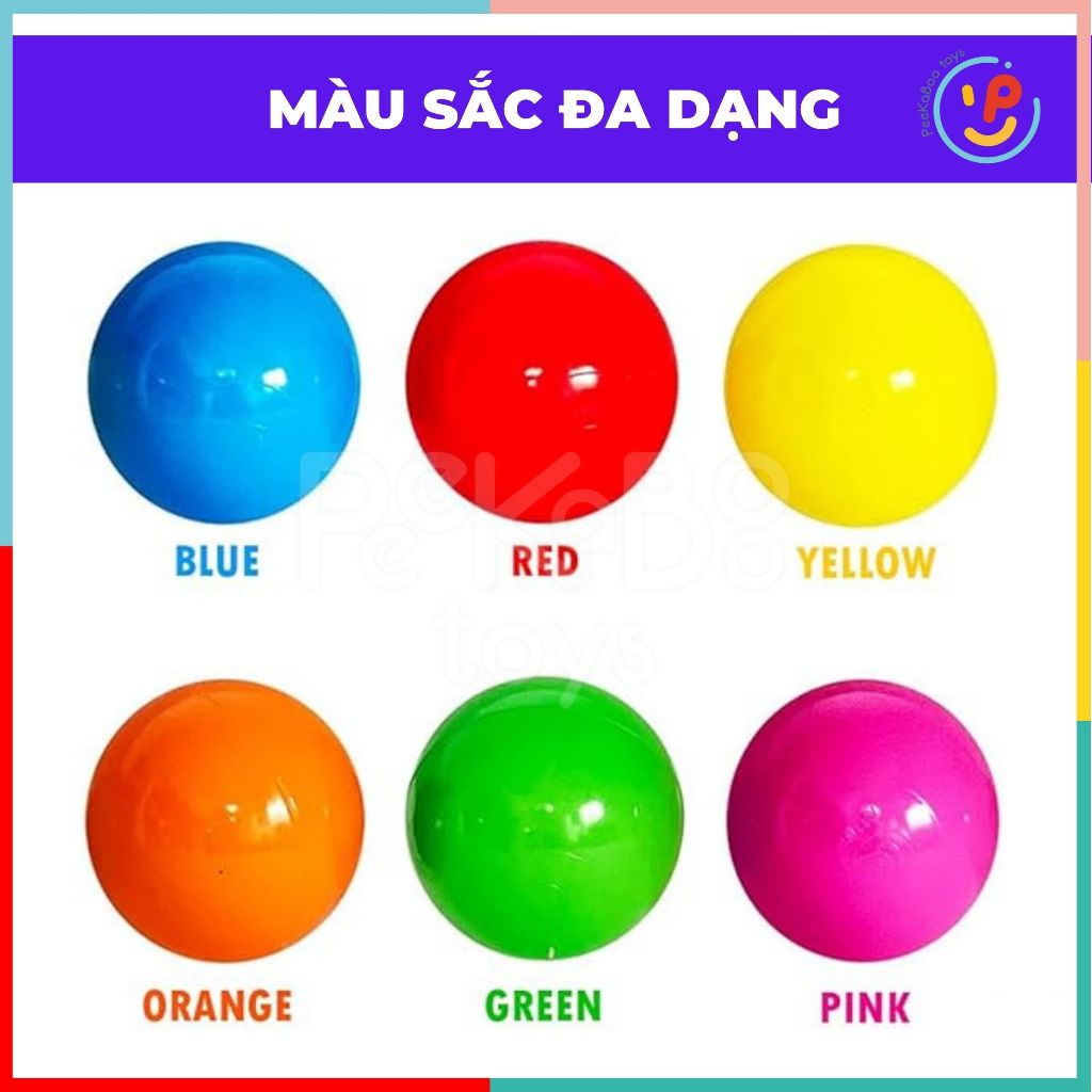 Túi bóng nhựa nhiều màu 10 trái 20 trái peekapaw toys