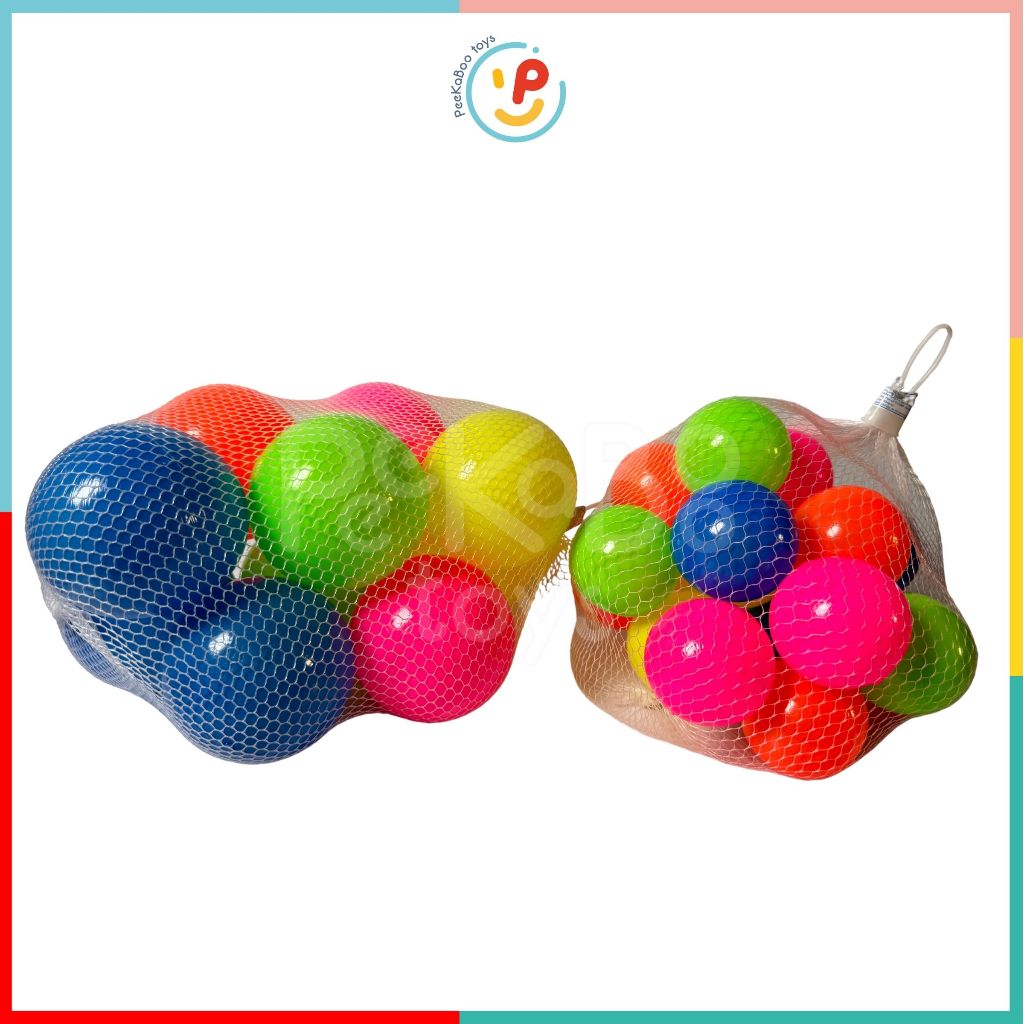 Túi bóng nhựa nhiều màu 10 trái 20 trái peekapaw toys