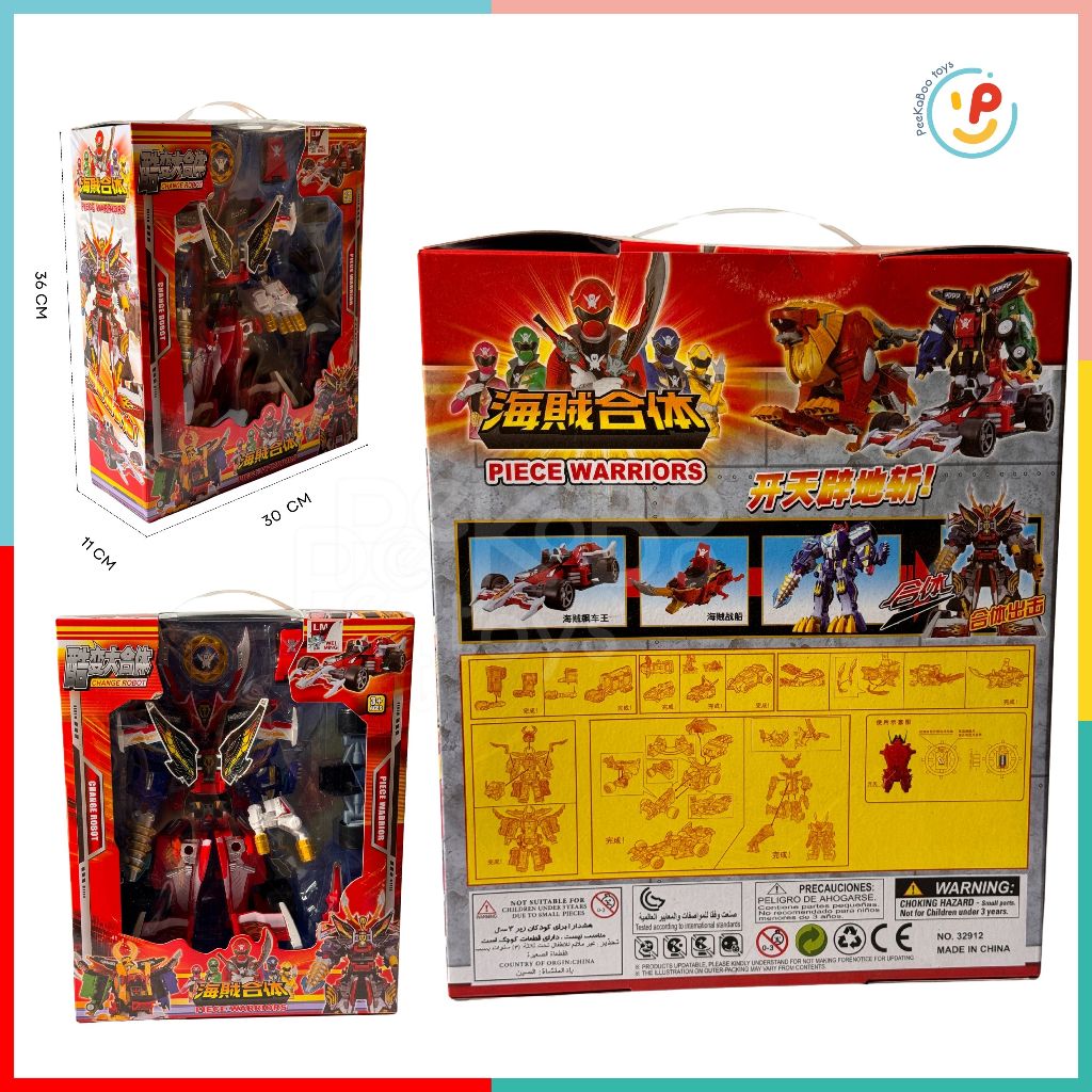 Hộp Robot lắp ráp biến hình Siêu Nhân Gao Hải Tặc 36cm 32912 peekabootoys