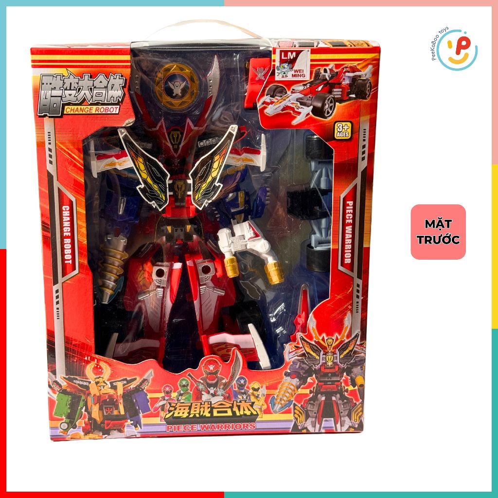 Hộp Robot lắp ráp biến hình Siêu Nhân Gao Hải Tặc 36cm 32912 peekabootoys