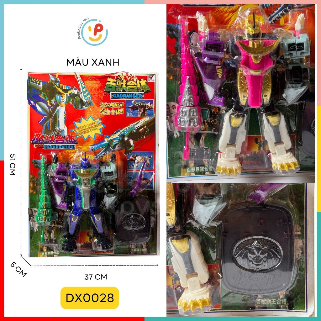 Vỉ lắp ráp robot Siêu Nhân Gao và nhiều mẫu Peekapaw Toys