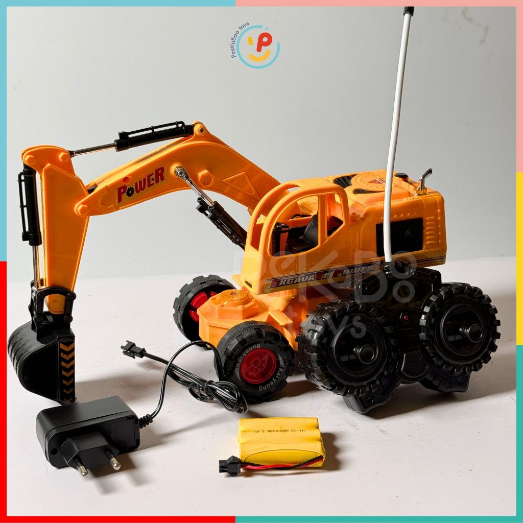 Xe cẩu công trình điều khiển dùng pin sạc 9988 Peekabootoys