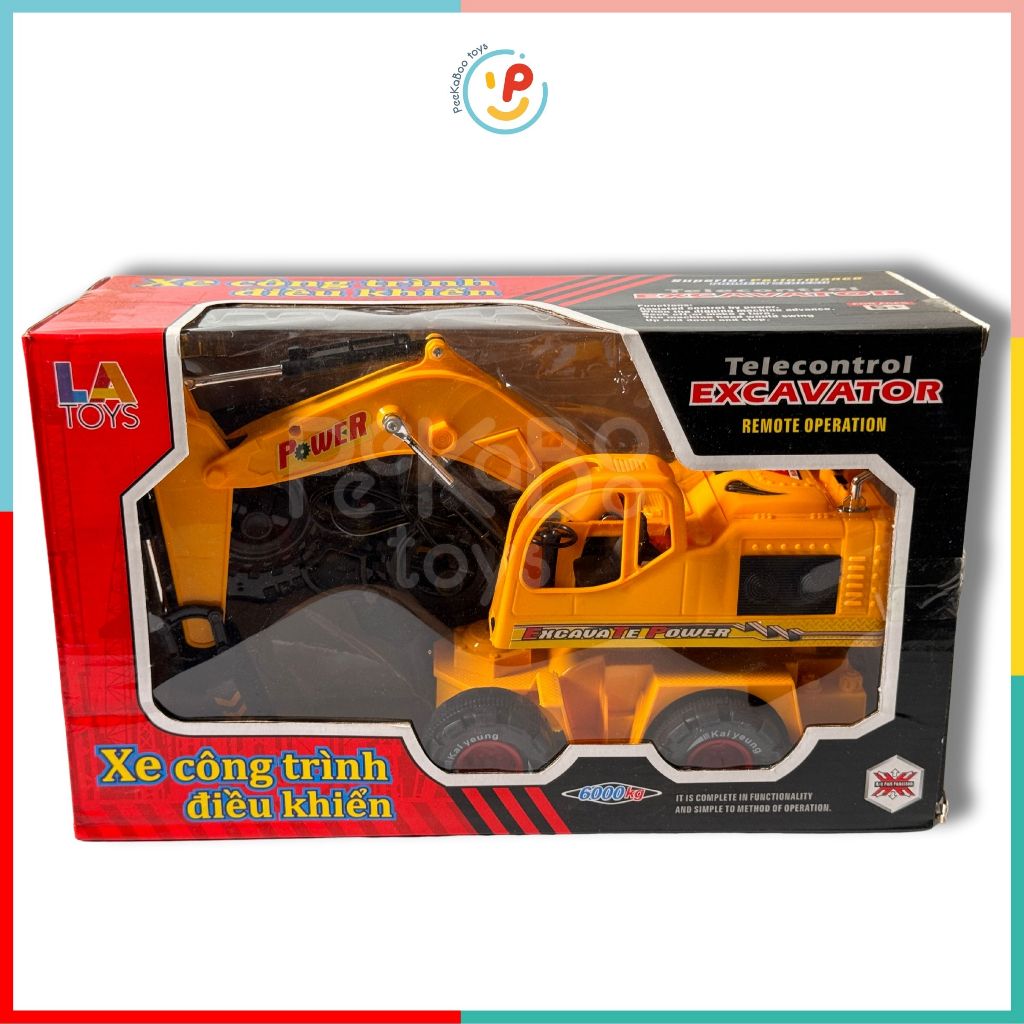 Xe cẩu công trình điều khiển dùng pin sạc 9988 Peekabootoys