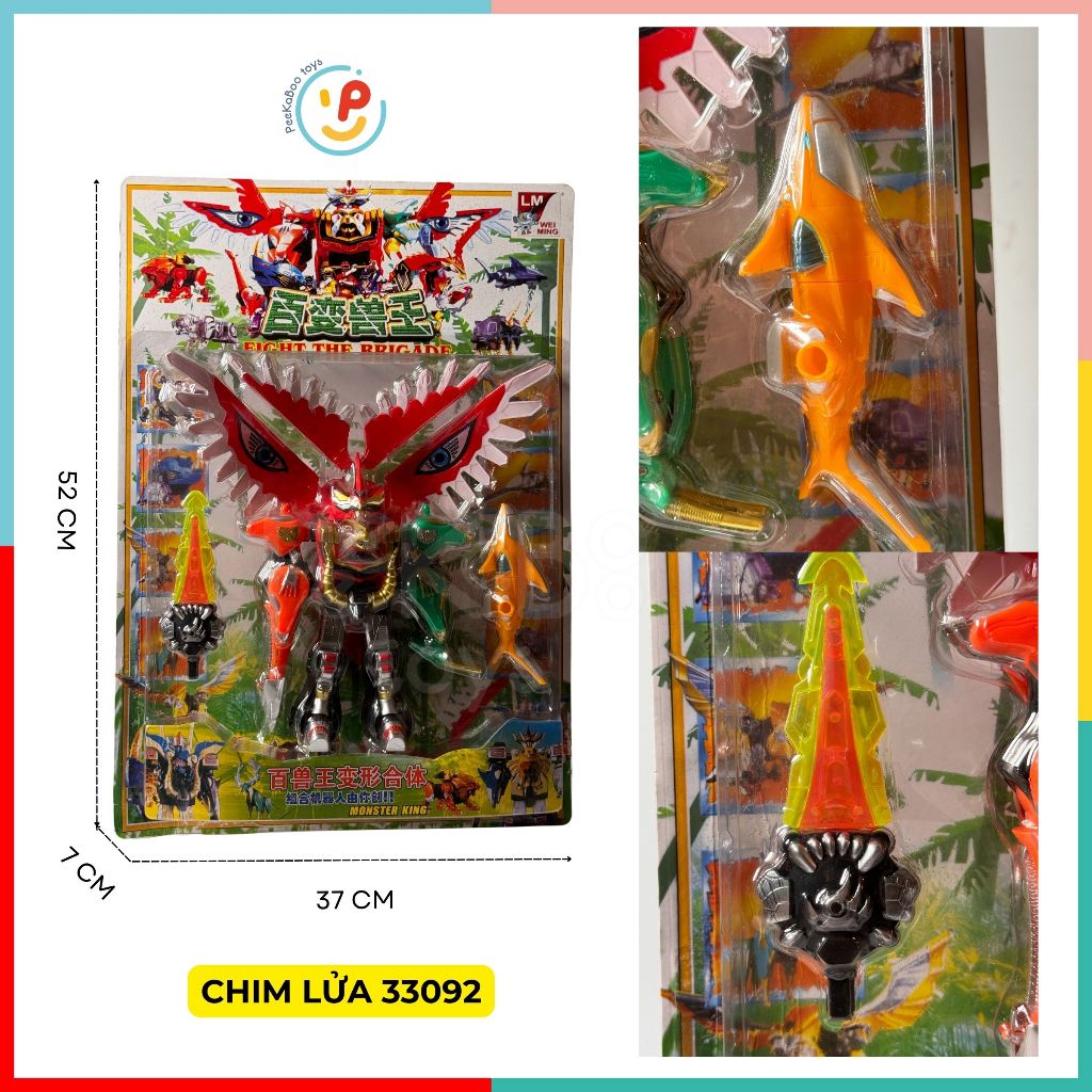 Vỉ lắp ráp robot Siêu Nhân Gao và nhiều mẫu Peekapaw Toys