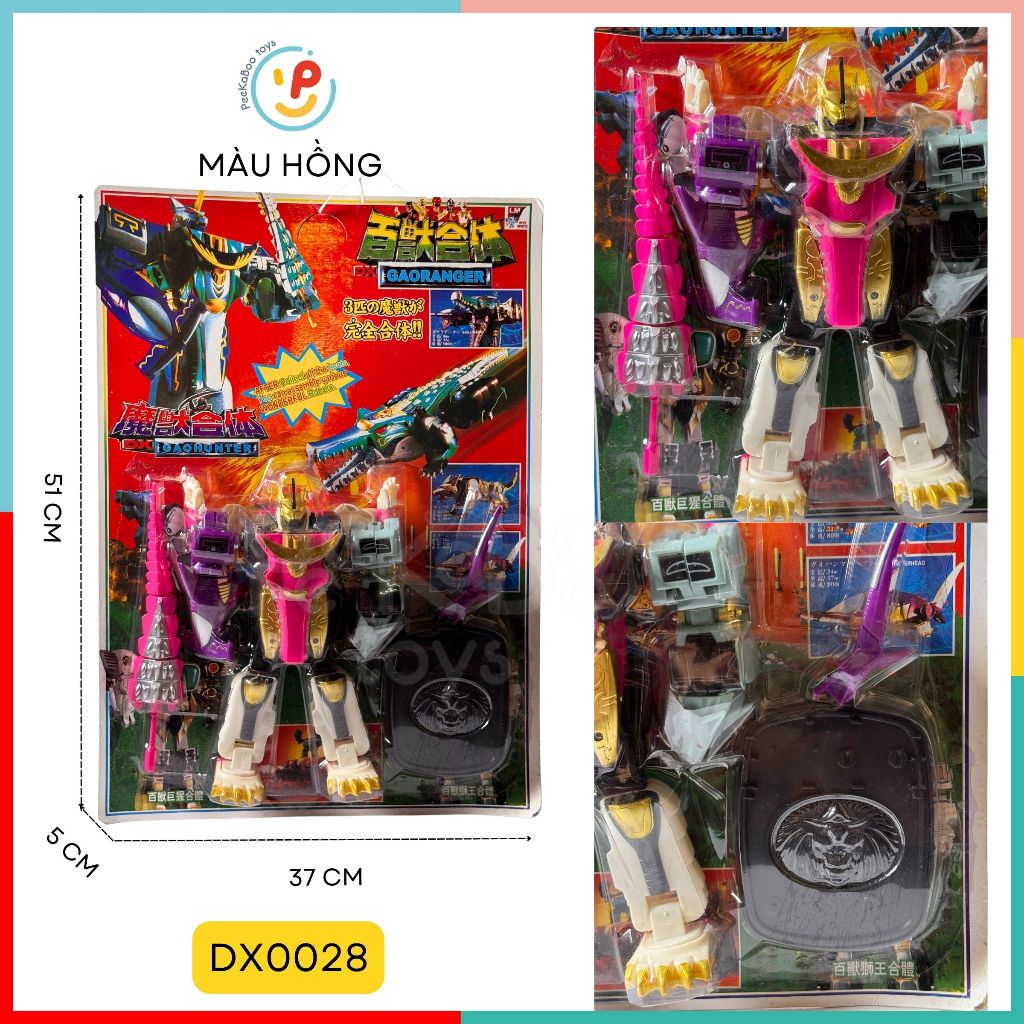 Vỉ lắp ráp robot Siêu Nhân Gao và nhiều mẫu Peekapaw Toys