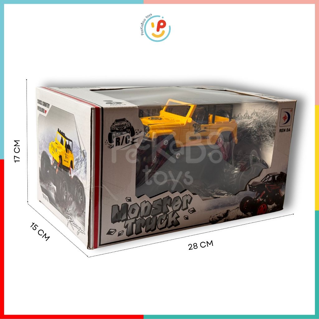 Xe leo núi địa hình điều khiển MONSTER TRUCK dùng pin sạc 627 Peekabootoys