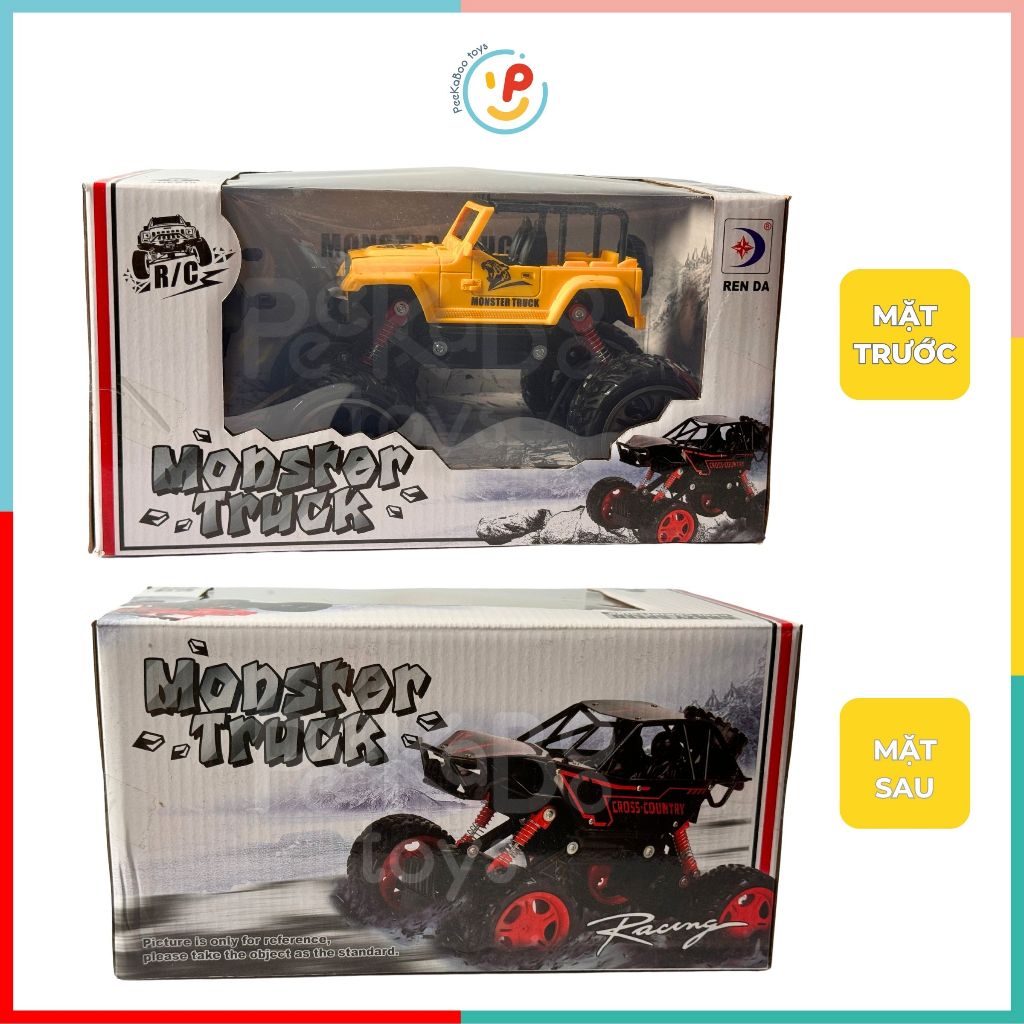 Xe leo núi địa hình điều khiển MONSTER TRUCK dùng pin sạc 627 Peekabootoys