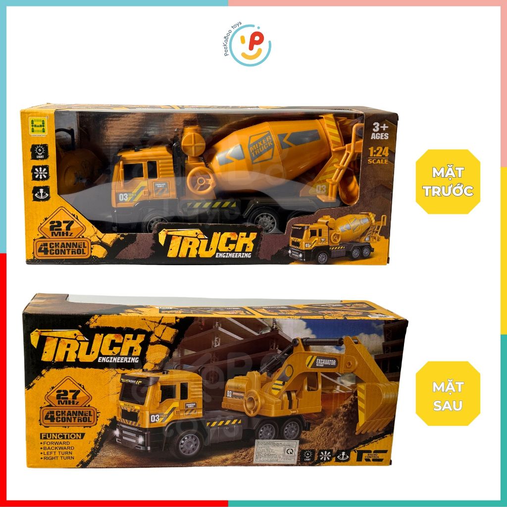 Xe bồn điều khiển dùng pin sạc 091-511 Peekabootoys