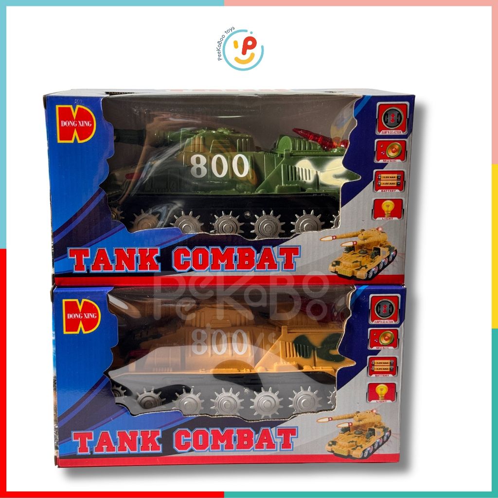 Xe tăng bánh xích dùng pin có âm thanh 800 Peekabootoys
