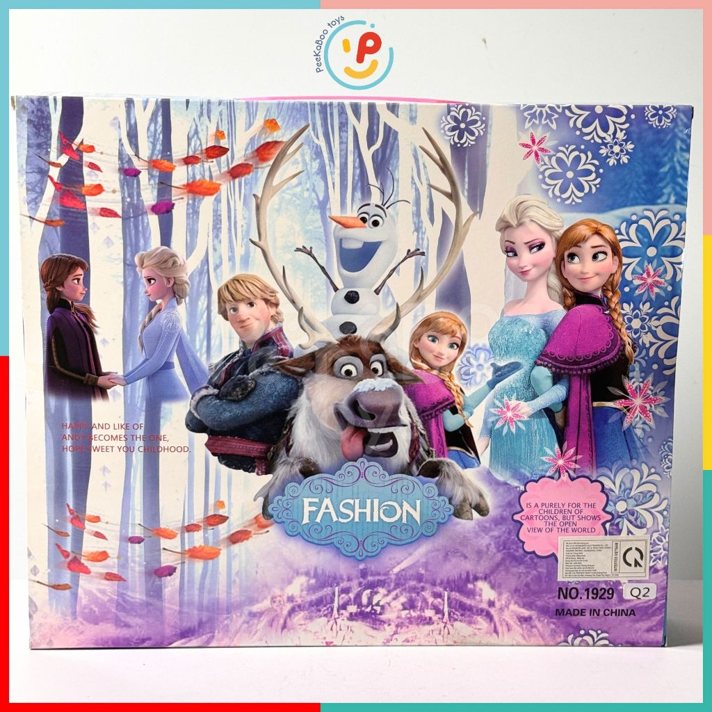 Búp bê công chúa Elsa và phụ kiện hộp vuông 38cm 1929 PeeKaPaw Toys