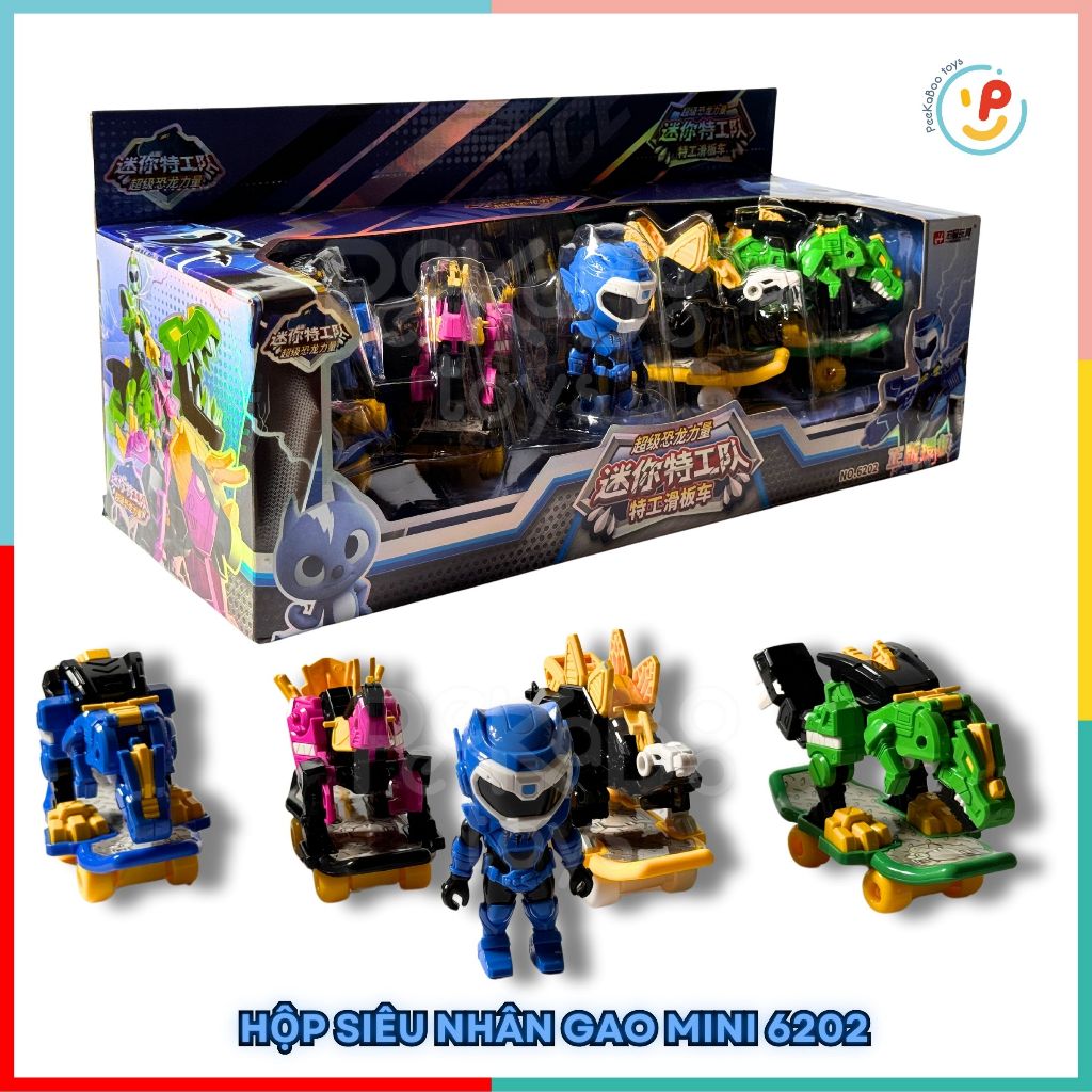 Siêu Nhân Gao mini hộp 39cm 6202 PeeKaPaw Toys