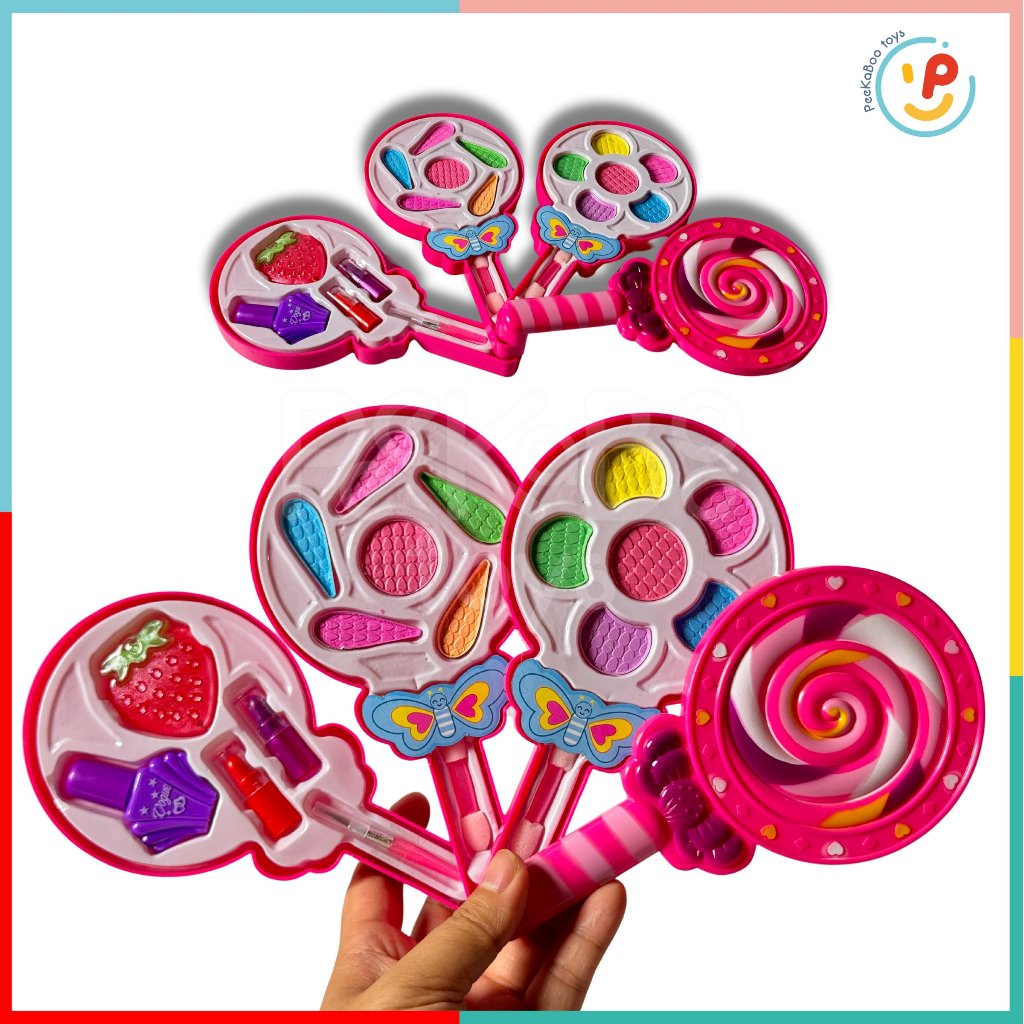 Đồ chơi trang điểm make up phấn mắt son cho bé Lollipop 6895 Peekabootoys