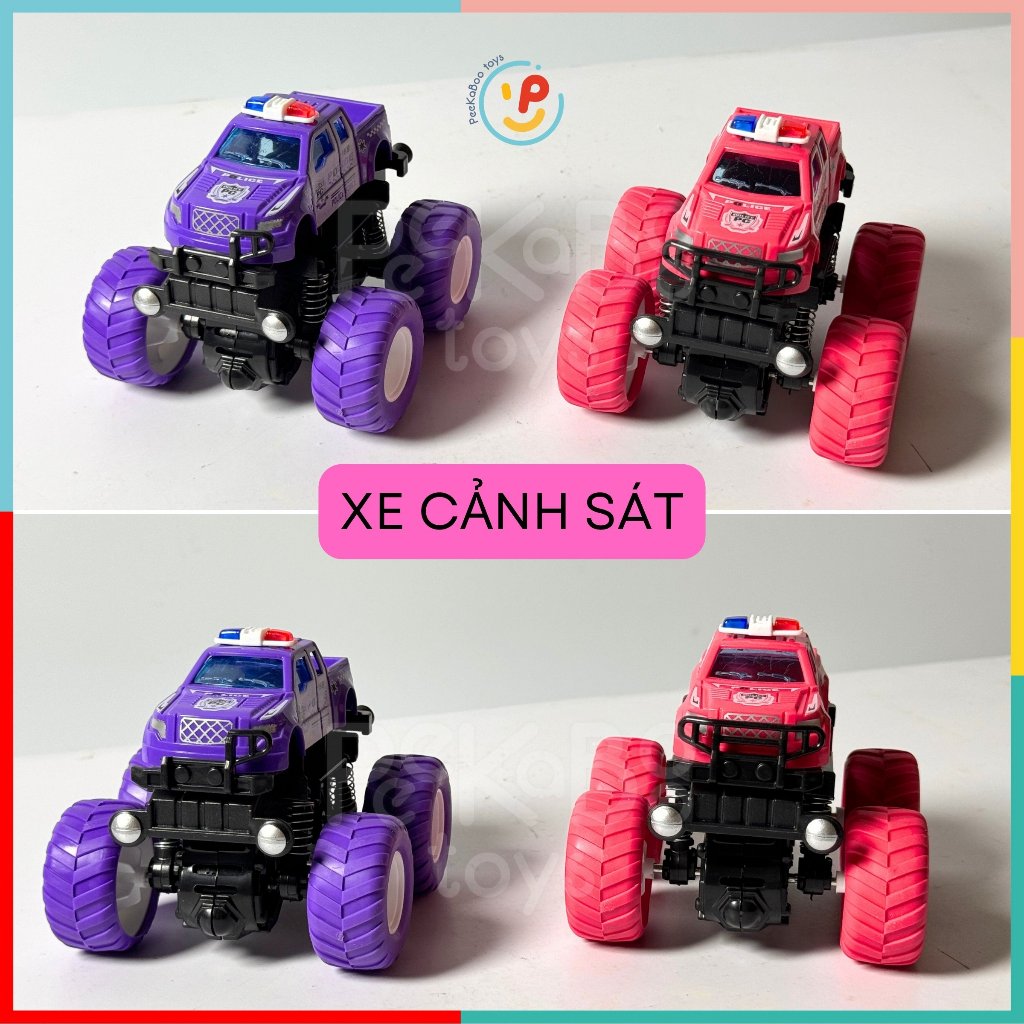 Xe địa hình leo núi chạy trớn mini nhiều màu sắc chất liệu cao cấp PeeKaPaw Toys