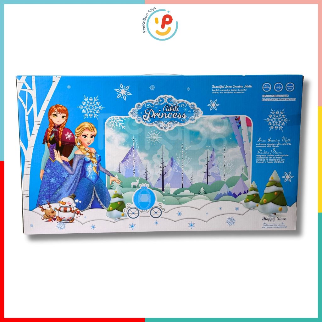 Hộp búp bê công chúa Elsa và Ana phụ kiện 286-68 PeeKaPaw Toys