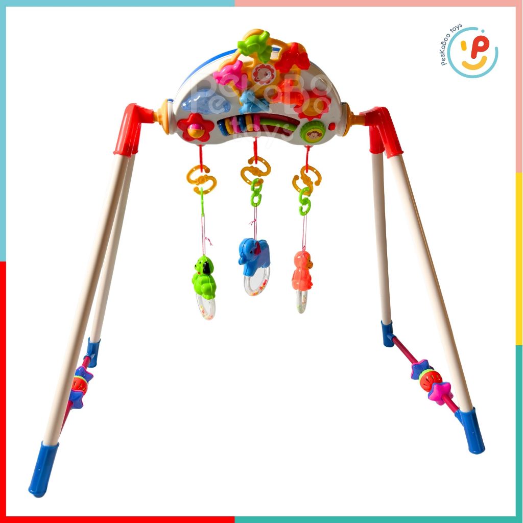 Túi Kệ chữ A đồ chơi cho trẻ sơ sinh có hộp nhạc xoay PeeKaPaw