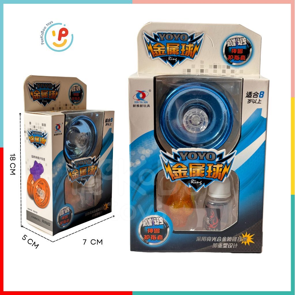 Đồ chơi con quay YoYo hợp kim nhẫn thú chuyên nghiệp tốc độ cao 9516 Peekabootoys
