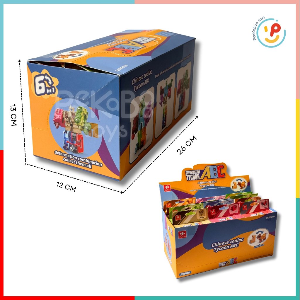 Hộp lắp ráp robot bằng 12 chữ cái Deformation Tycoon 395 Peekabootoys