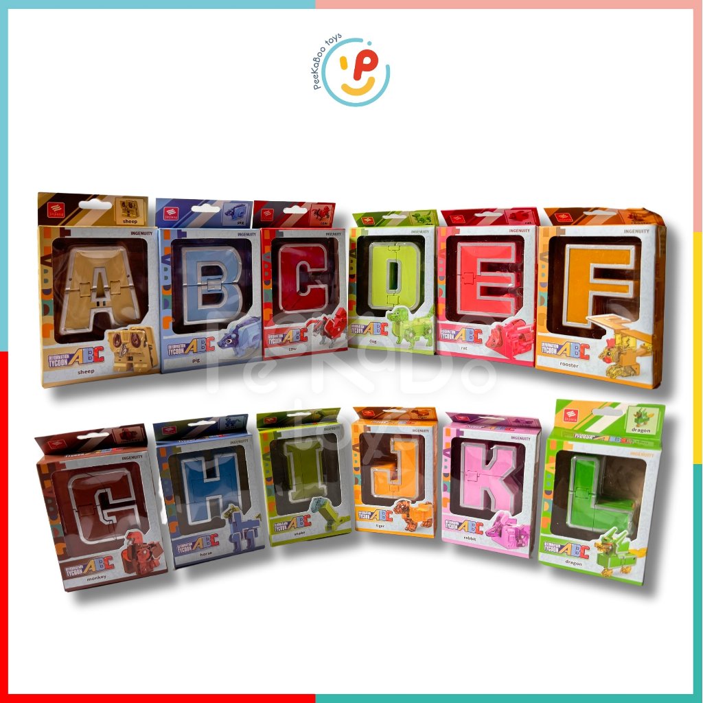 Hộp lắp ráp robot bằng 12 chữ cái Deformation Tycoon 395 Peekabootoys
