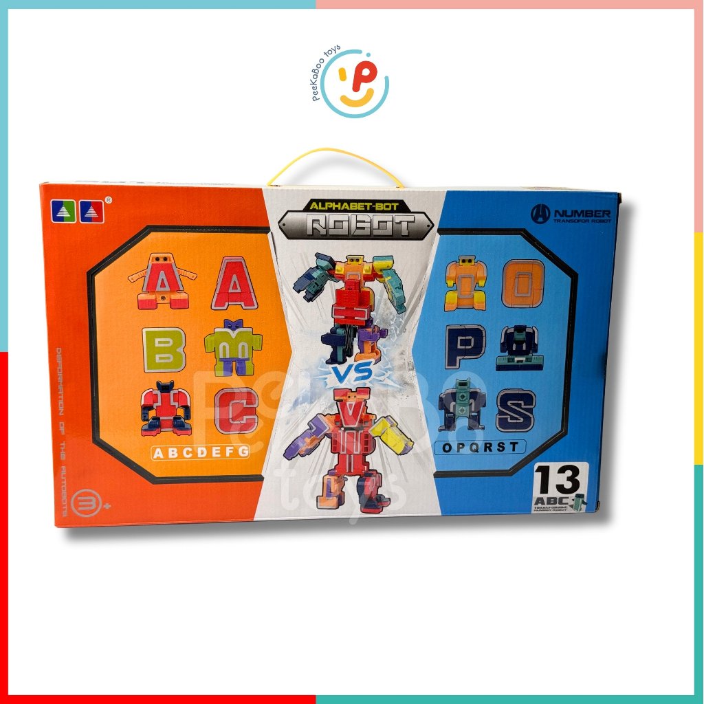Hộp lắp ráp robot bằng 12 chữ cái Alphabet Bot Robot AB36 Peekabootoys