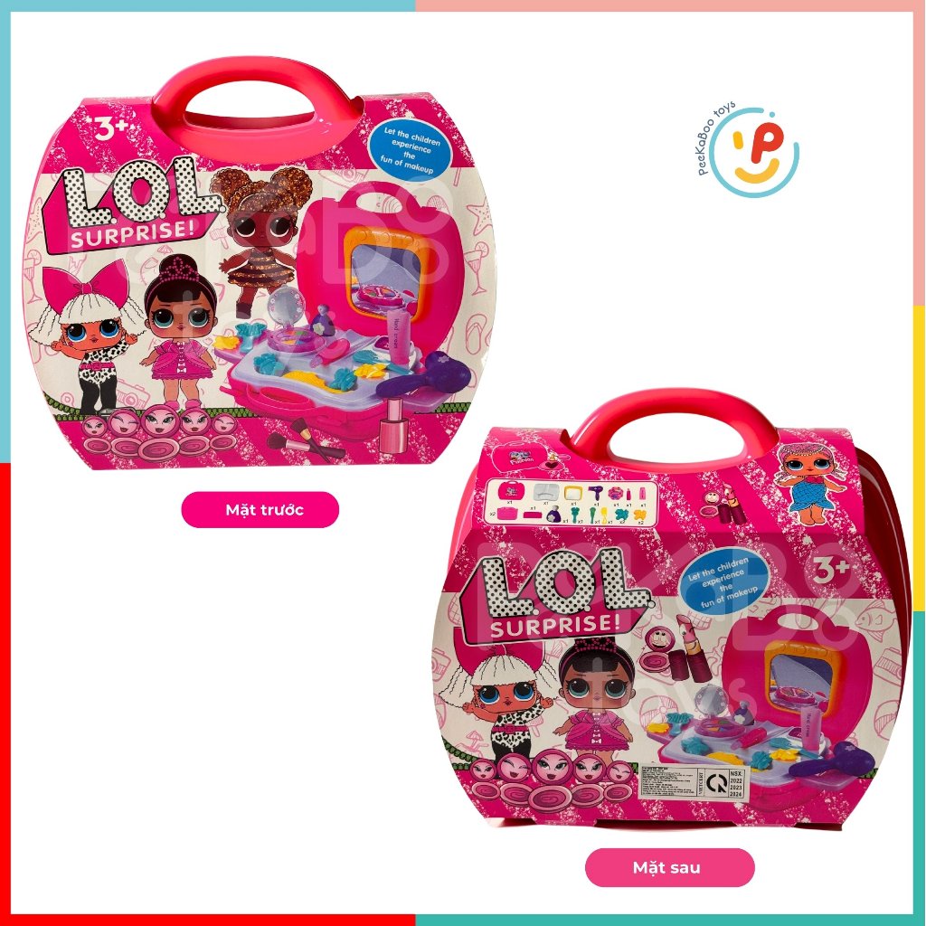 Đồ chơi vali trang điểm make up làm đẹp cho bé LOL 836 PeeKaPaw Toys