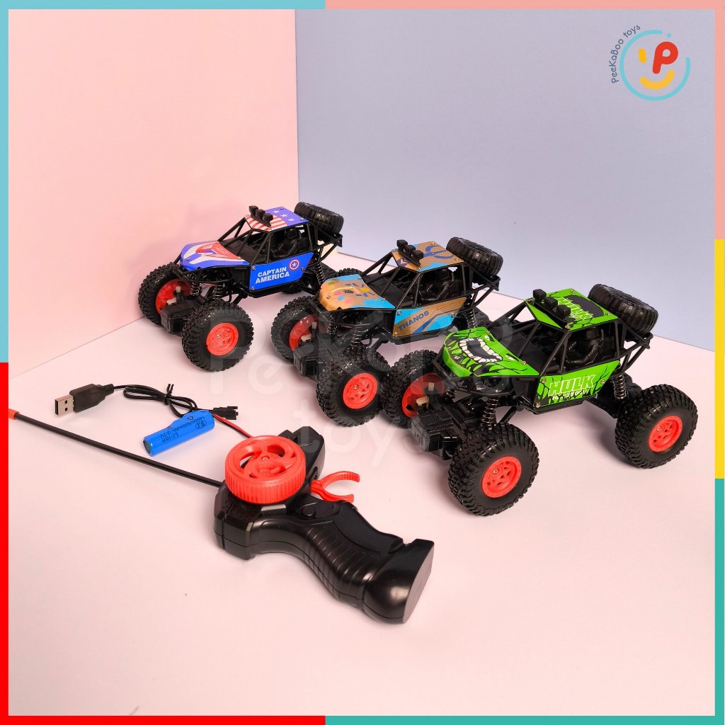 Xe leo núi địa hình điều khiển Avengers pin sạc 2065 peekabootoys