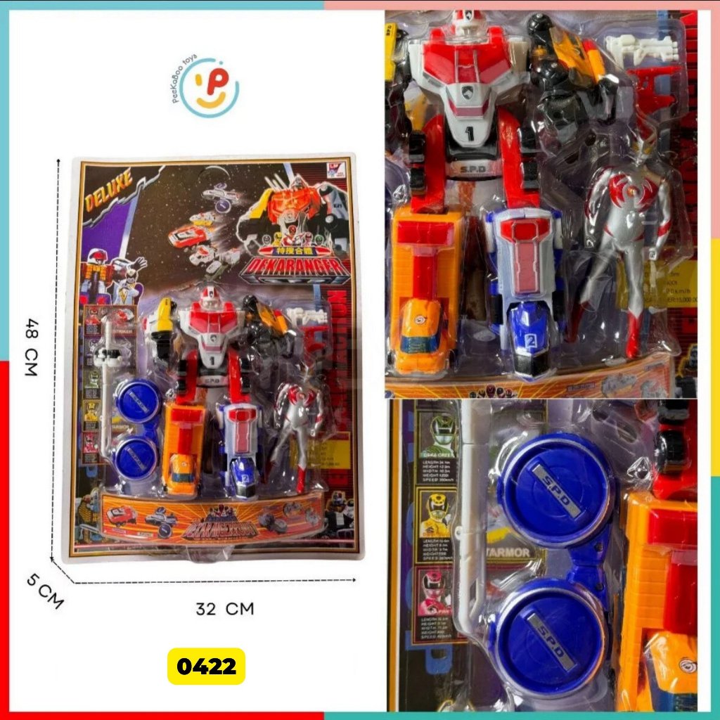 Vỉ lắp ráp robot Siêu Nhân Gao và nhiều mẫu Peekapaw Toys