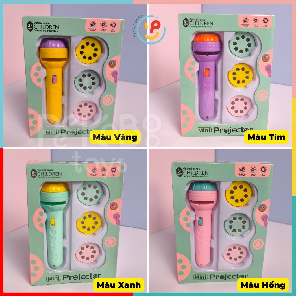 Đồ chơi đèn pin chiếu hình có 80 hình PeeKaPaw Toys