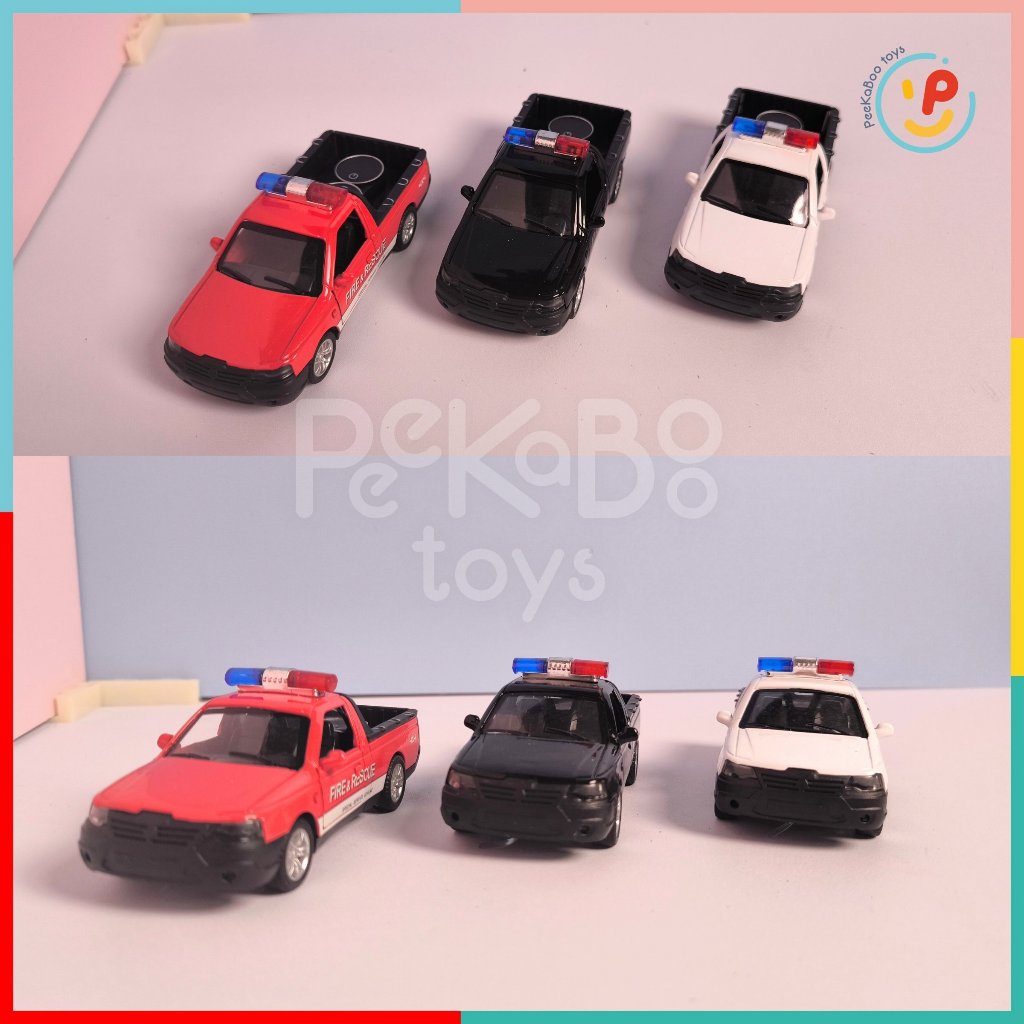 Hộp xe mô hình cảnh sát chạy trớn có sẵn pin đèn và âm thanh 998-5 peekabootoys