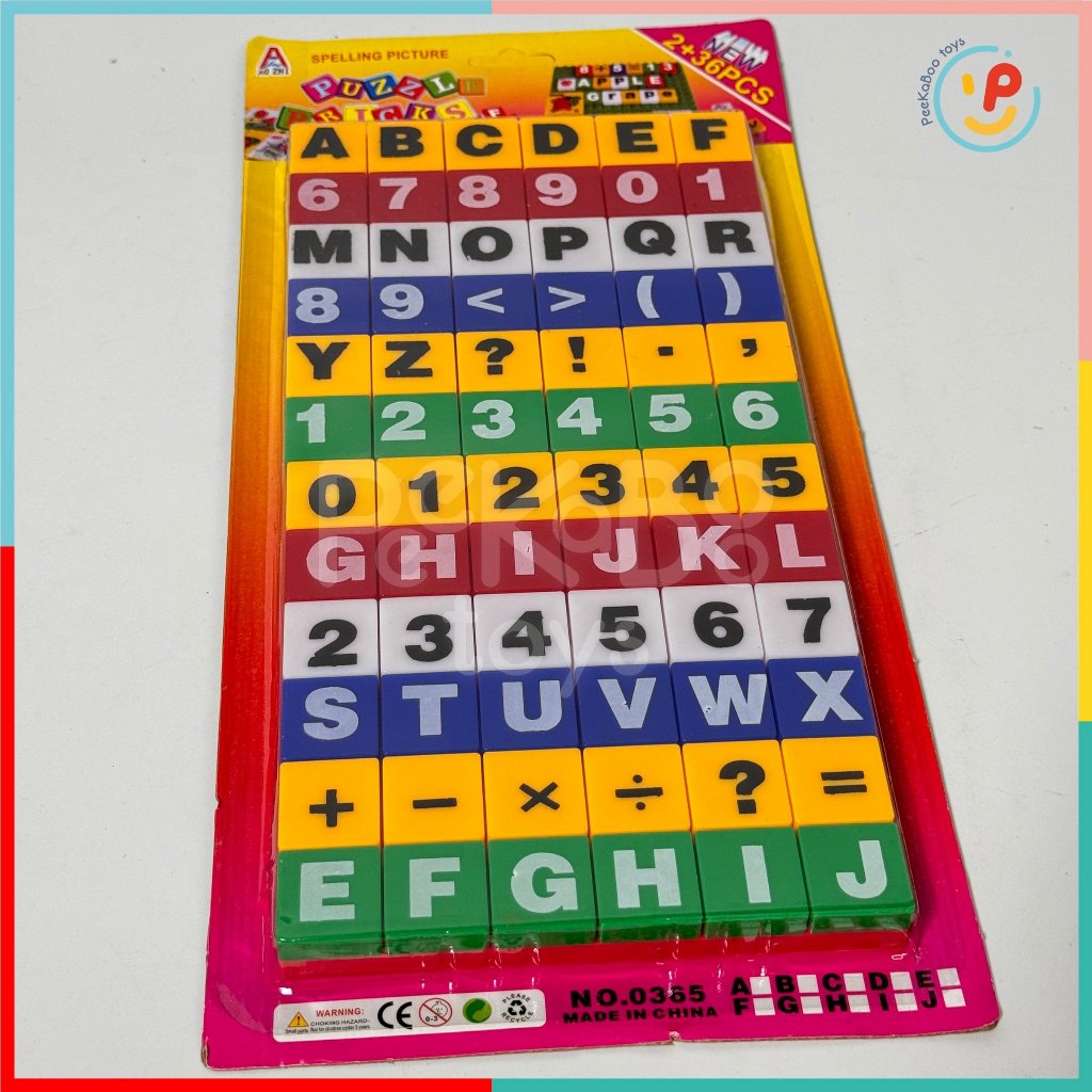 Vỉ Chữ Số Nam Châm 72 Chi Tiết Học Đánh Vần Làm Toán 0365 PeeKaPaw Toys