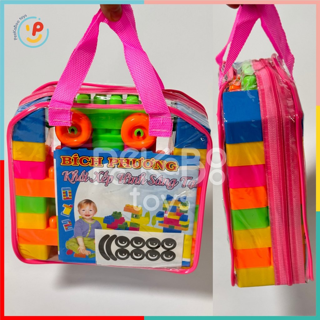 Túi lắp ráp xếp hình khối sáng tạo cho bé phát triển tư duy PeeKaPaw Toys