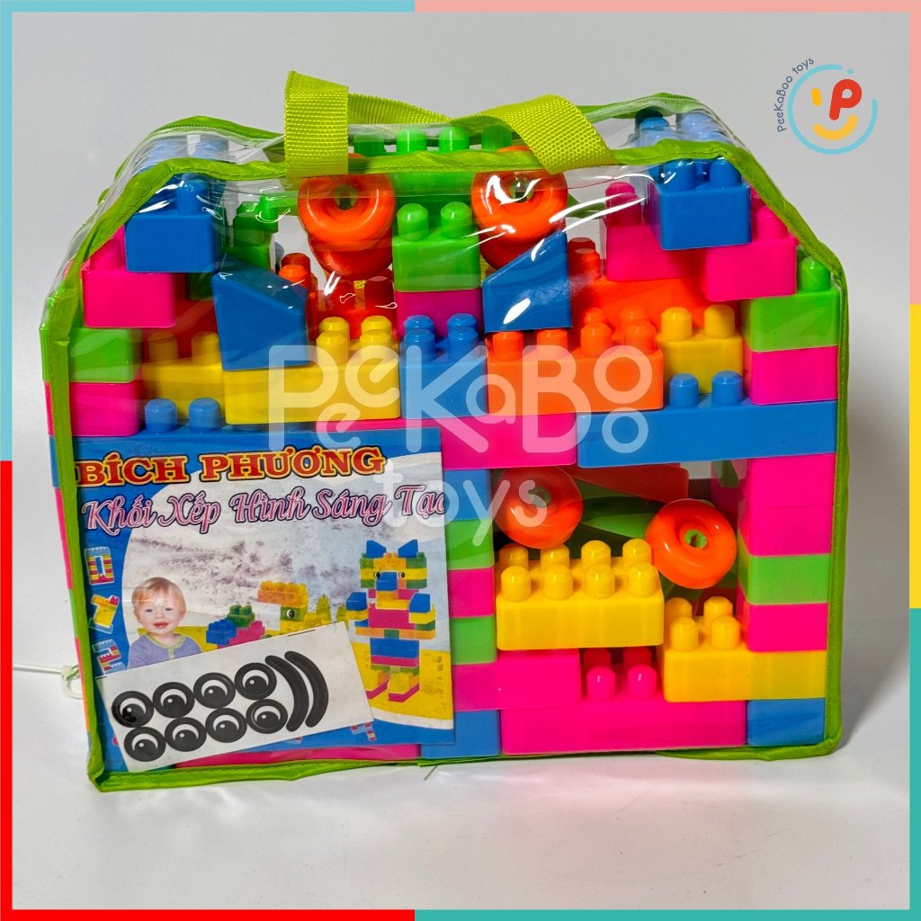 Túi lắp ráp xếp hình khối sáng tạo cho bé phát triển tư duy PeeKaPaw Toys