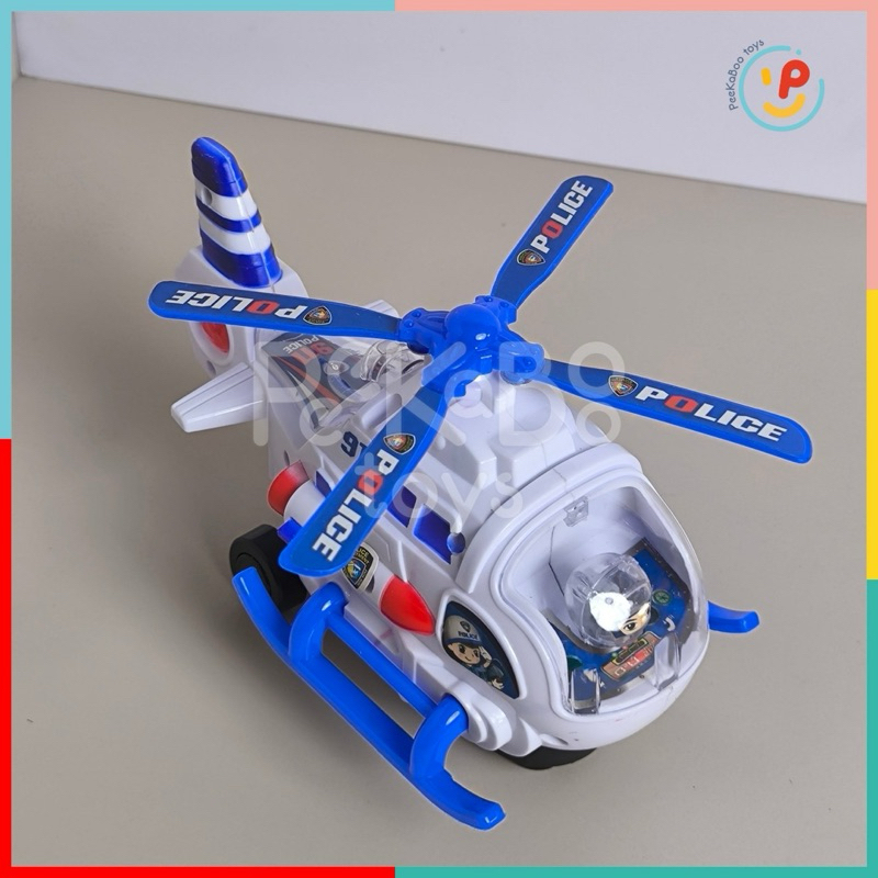 Đồ chơi máy bay cảnh sát dùng pin Police Super Helicopter 777-27 peekabootoys