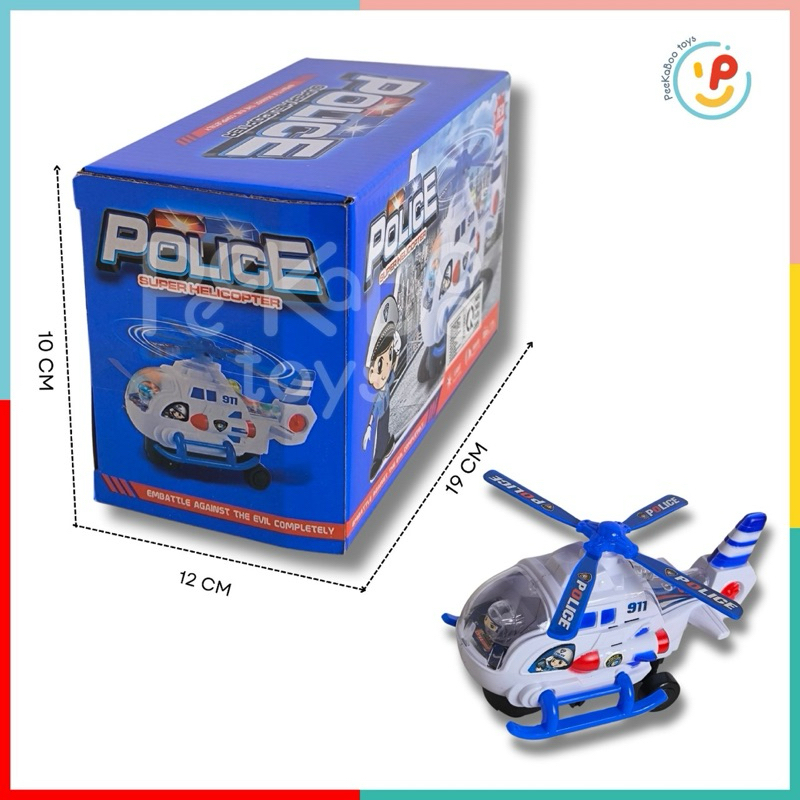 Đồ chơi máy bay cảnh sát dùng pin Police Super Helicopter 777-27 peekabootoys