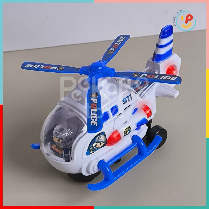 Đồ chơi máy bay cảnh sát dùng pin Police Super Helicopter 777-27 peekabootoys