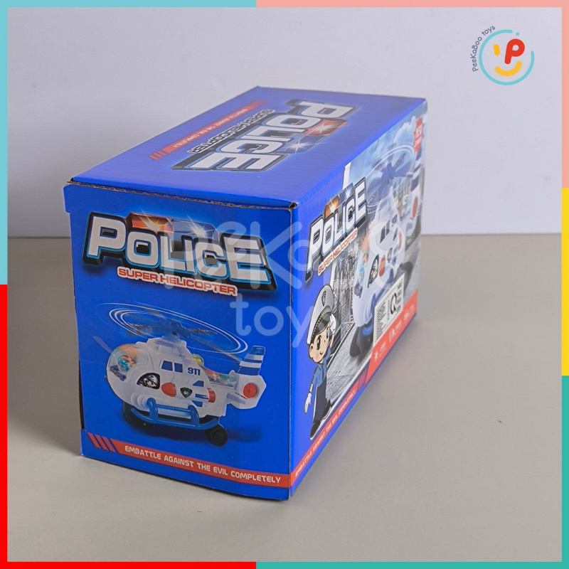Đồ chơi máy bay cảnh sát dùng pin Police Super Helicopter 777-27 peekabootoys