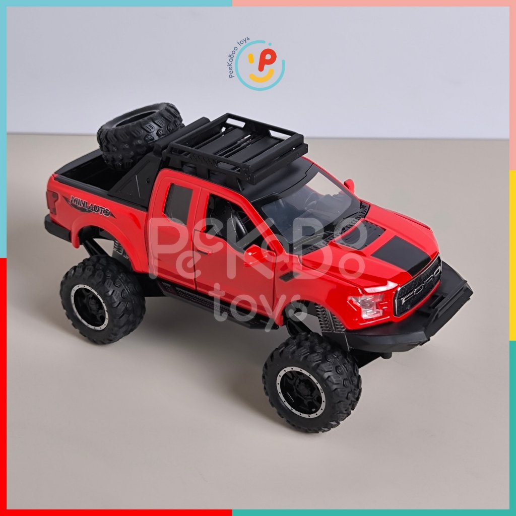 Xe địa hình Jeep chạy trớn chất liệu hợp kim cao cấp mở cửa được 32129 peekabootoys
