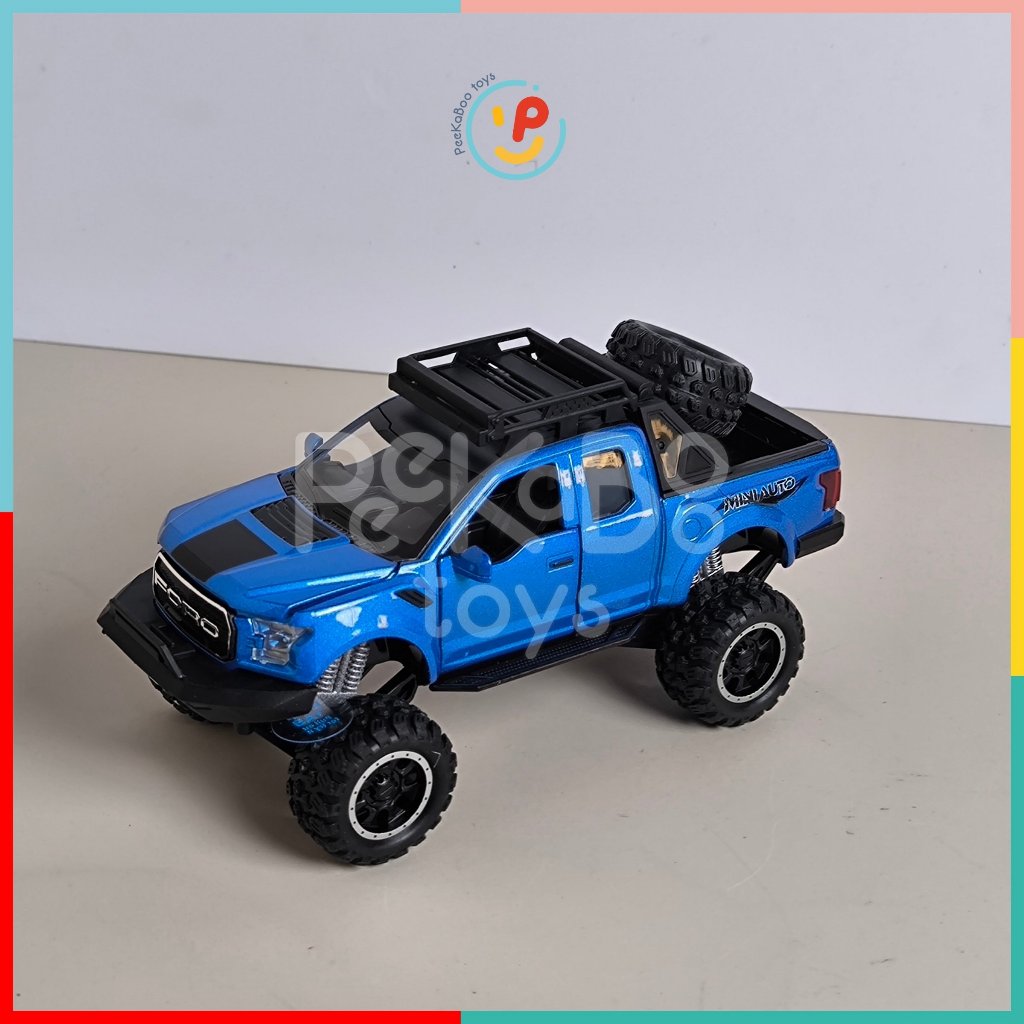 Xe địa hình Jeep chạy trớn chất liệu hợp kim cao cấp mở cửa được 32129 peekabootoys