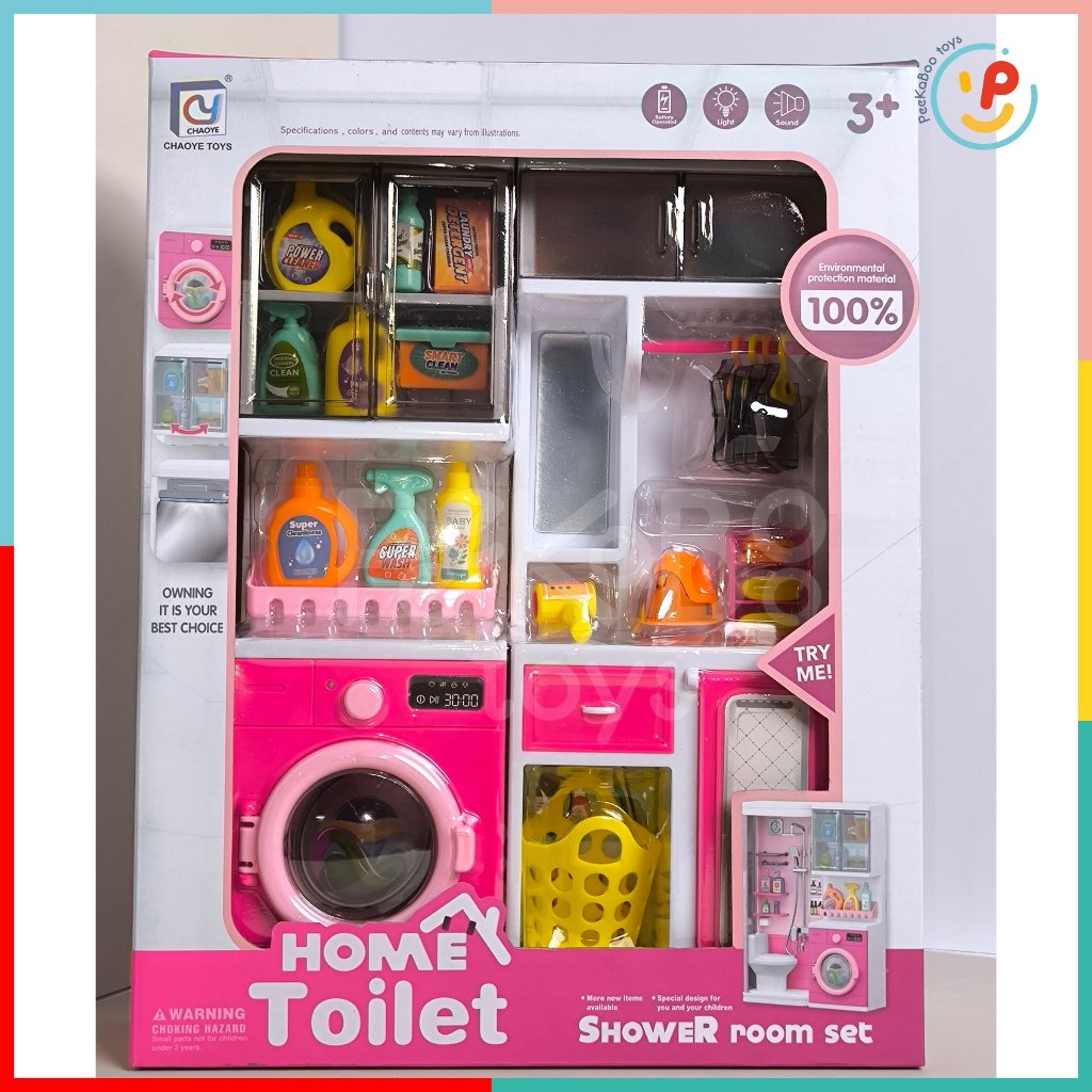 Hộp đồ chơi gia dụng kệ máy giặt ủi đồ cho bé chất liệu cao cấp 818-236 Peekabootoys
