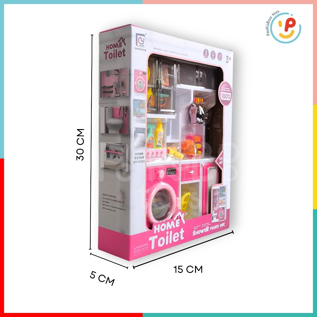 Hộp đồ chơi gia dụng kệ máy giặt ủi đồ cho bé chất liệu cao cấp 818-236 Peekabootoys